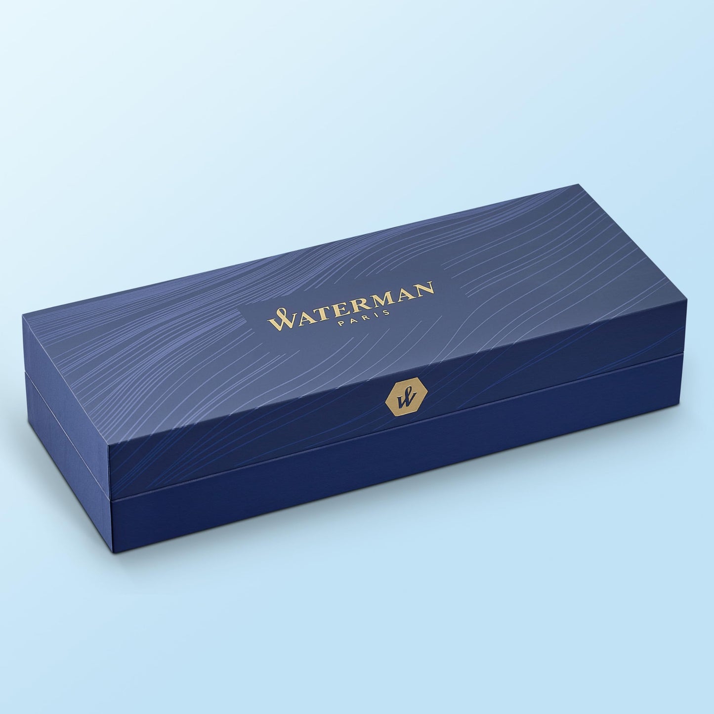 Waterman Hémisphère Ballpoint Pen | Stainless Steel with Gold Trim | Medium Point | Blue Ink Gift