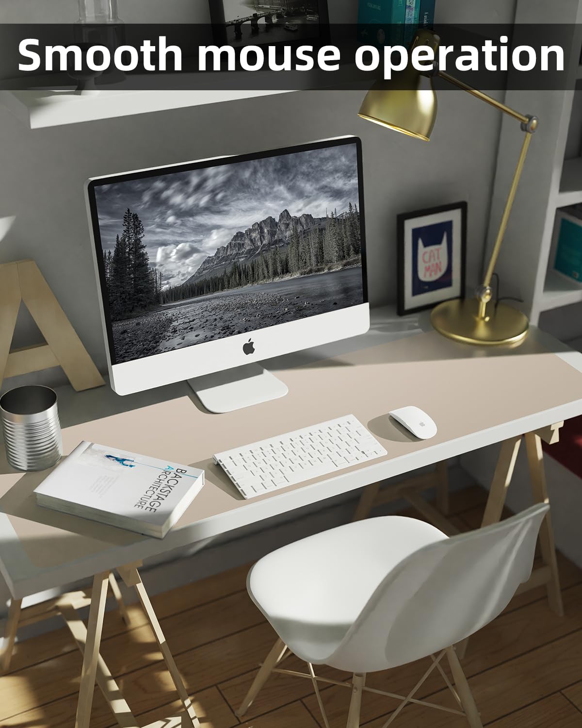 Extra Large Desk pad, Leather Desk Pad Protector,Office Desk Mat,Mouse Pad, Non-Slip Desk Blotter