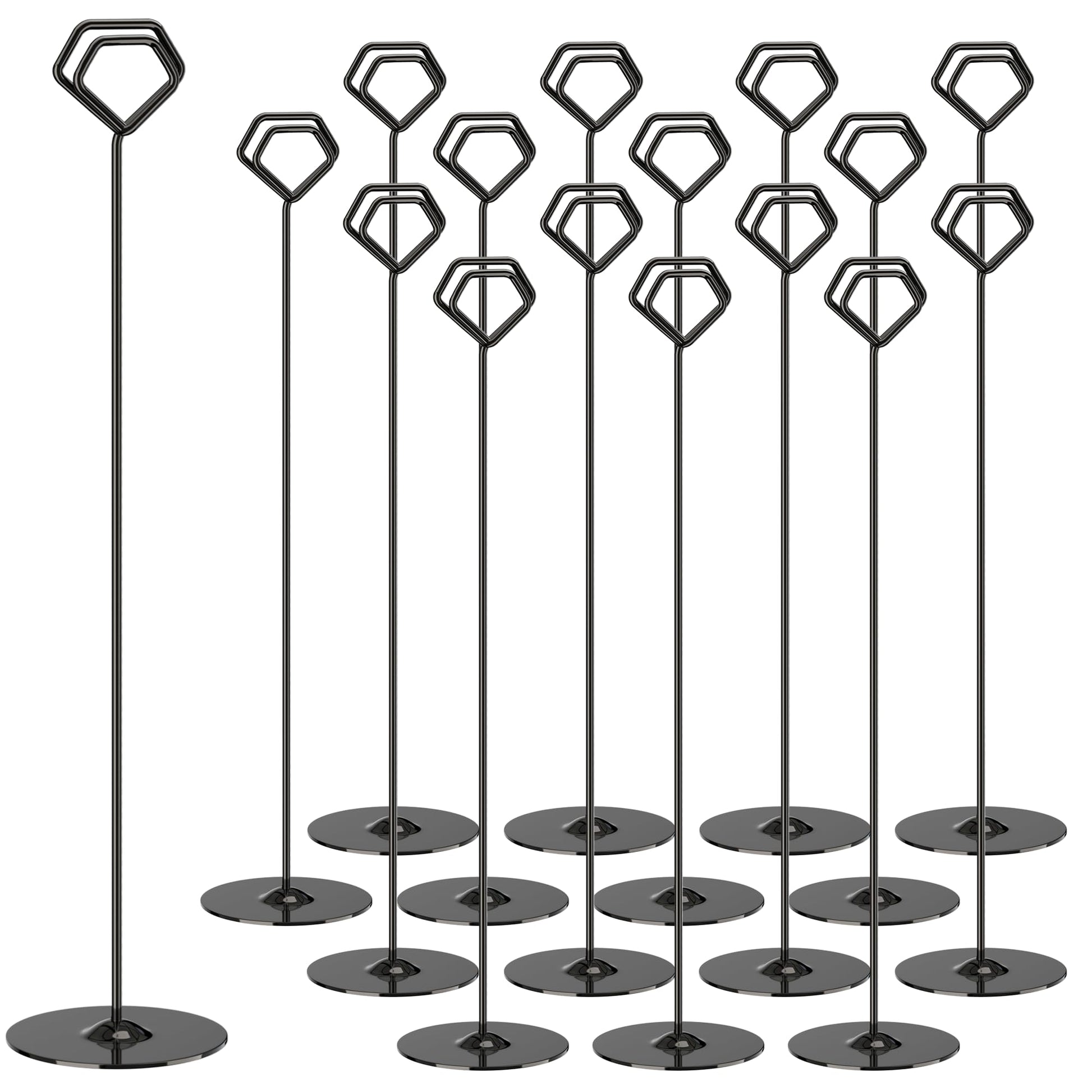 Urban Deco 16PK Table Number Holders 12 Inches Place Card Holder Metal Table Card Holders, Picture