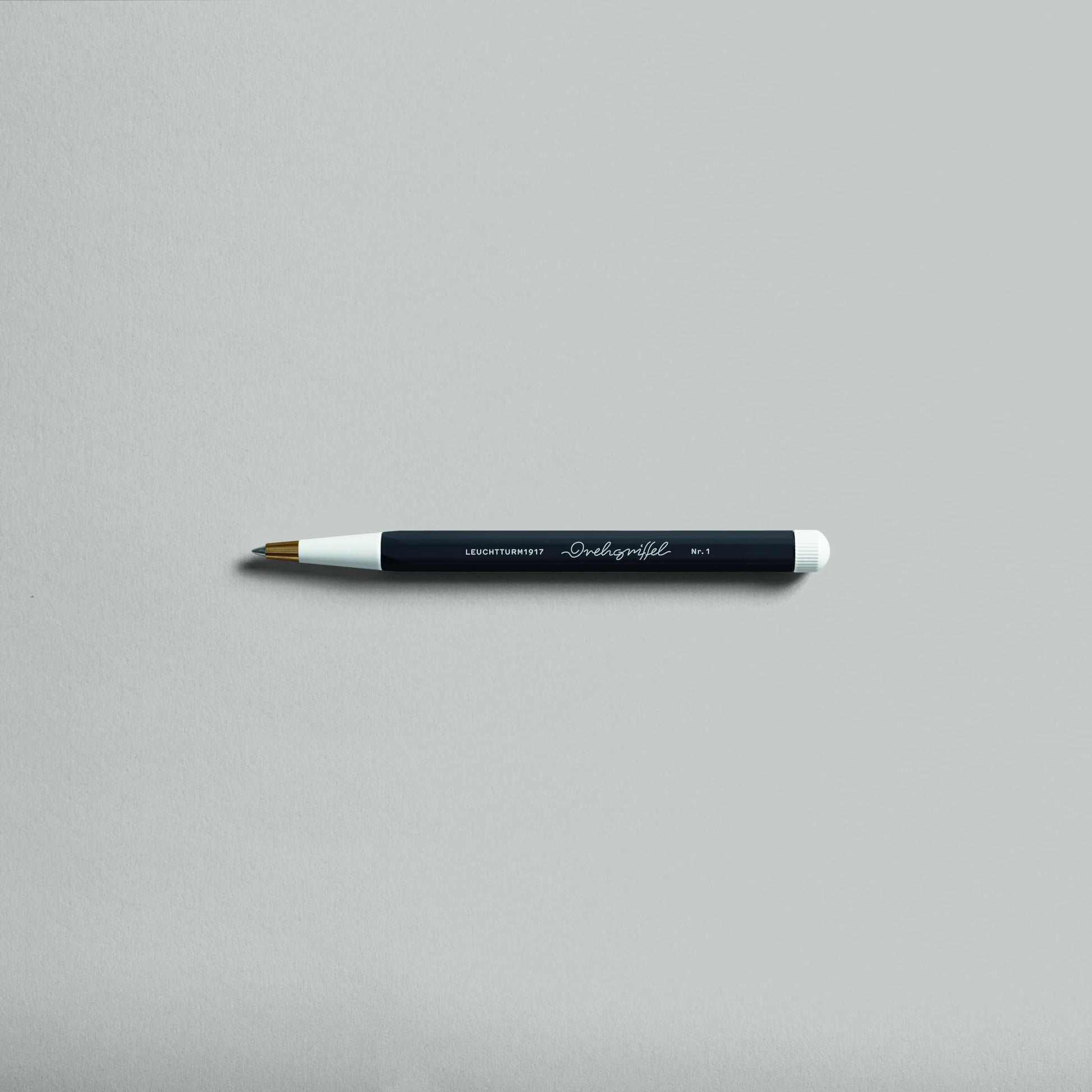 LEUCHTTURM1917 - Drehgriffel Writing Pen (Black) - Gel Pen with Black Ink Included