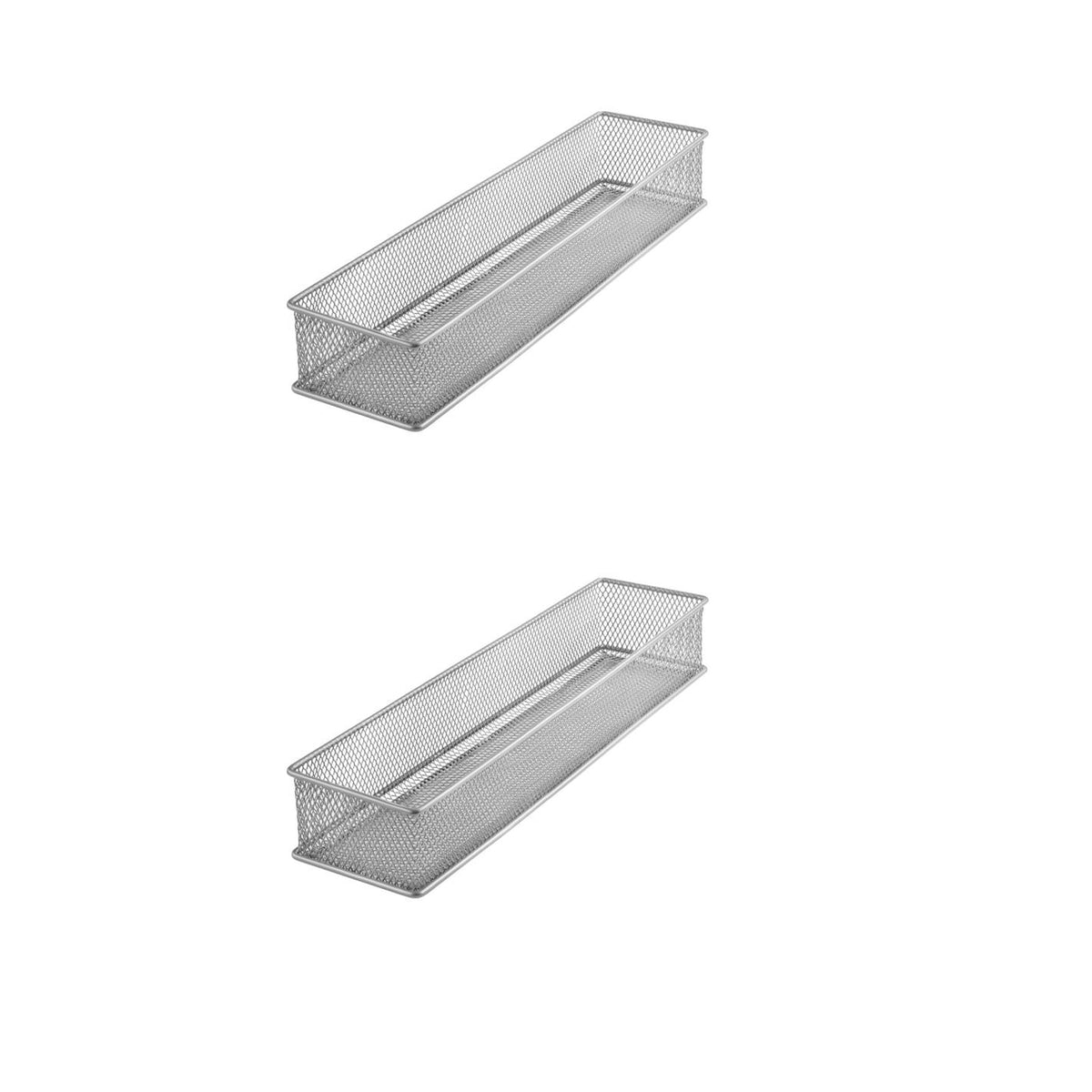 Ybm Home Silver Mesh Drawer Cabinet and or Shelf Organizer Bins, School Supply Holder Office