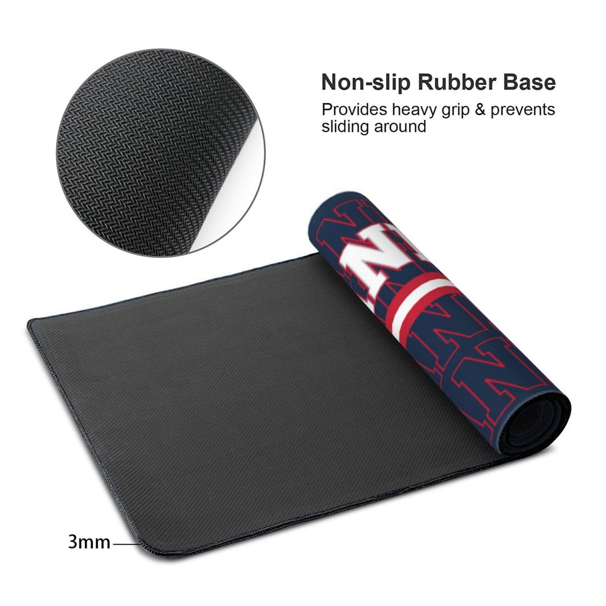 ANTKING New England Mouse Pad Custom Name and Number Desk Pad for Men Women Youth Gifts