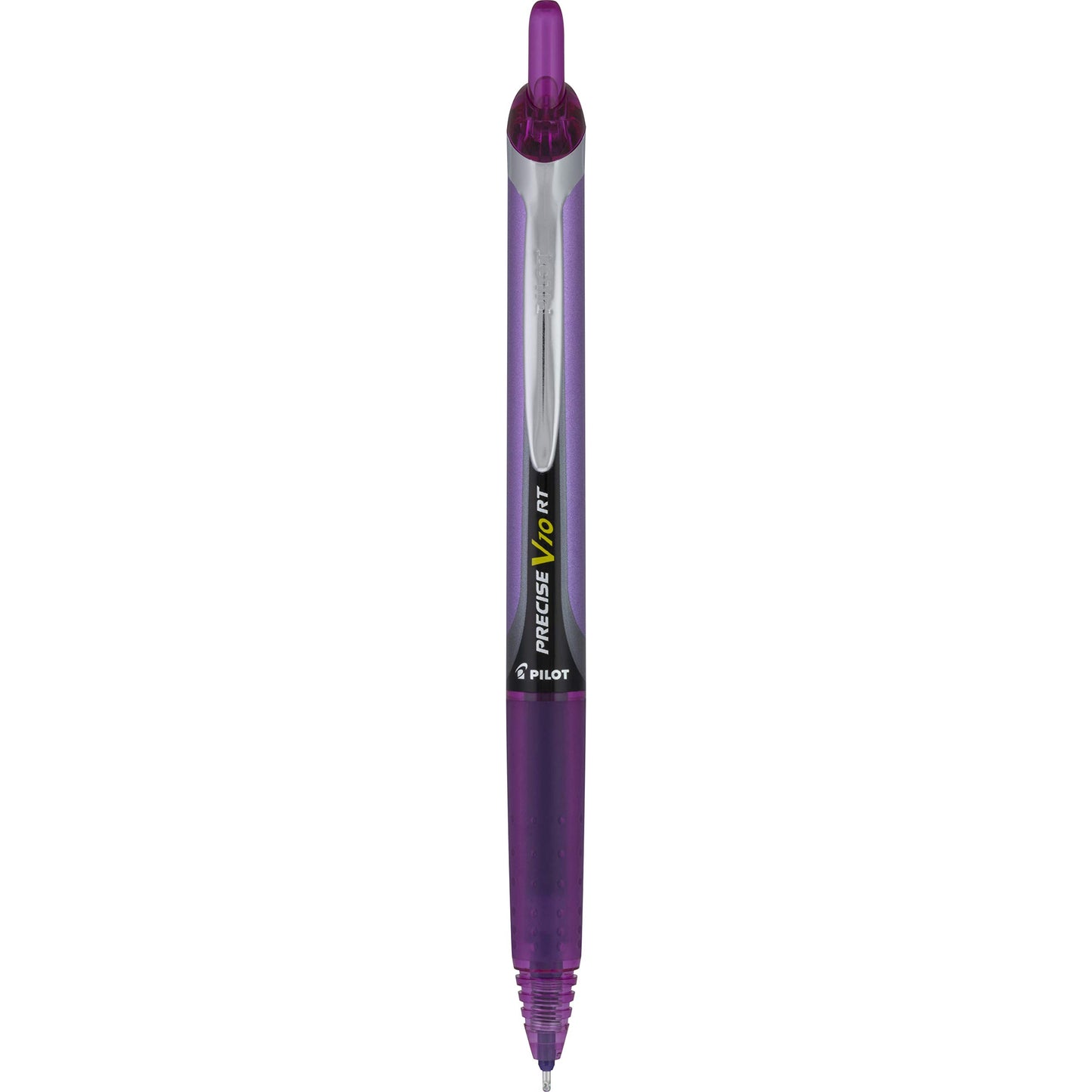 PILOT Precise V10 RT Retractable Ball Pens, 1.0mm, Purple, 12-Pack