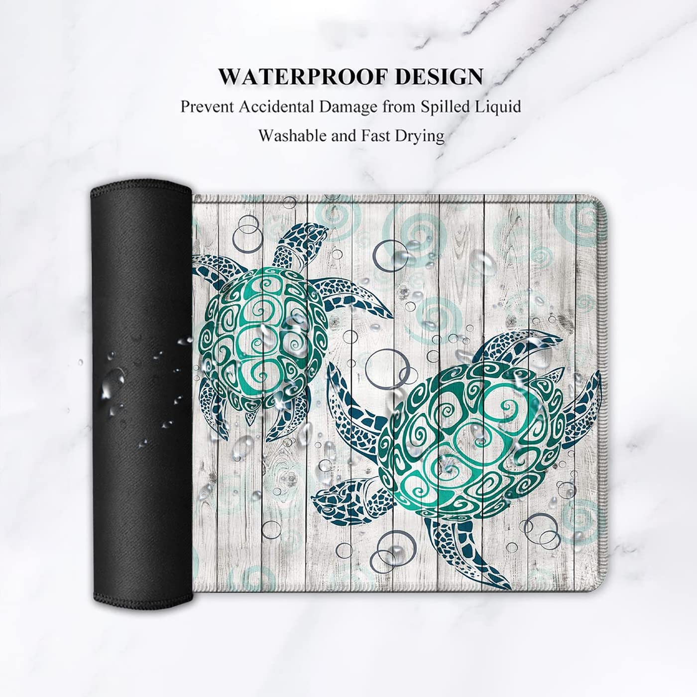 Gaming Mouse Pad and Keyboard Wrist Rest, Large Extended Mouse Pad 31.5X 11.8,Ergonomic Memory Foam