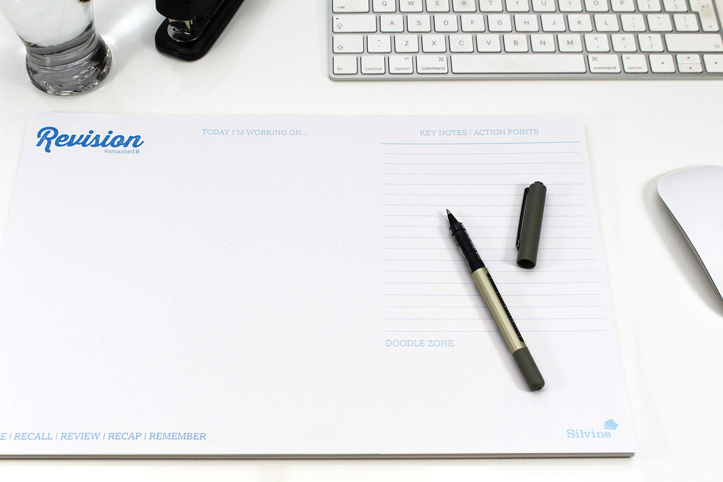 Silvine Luxpad Revision and Study Desk Pad, 36 x 23cm