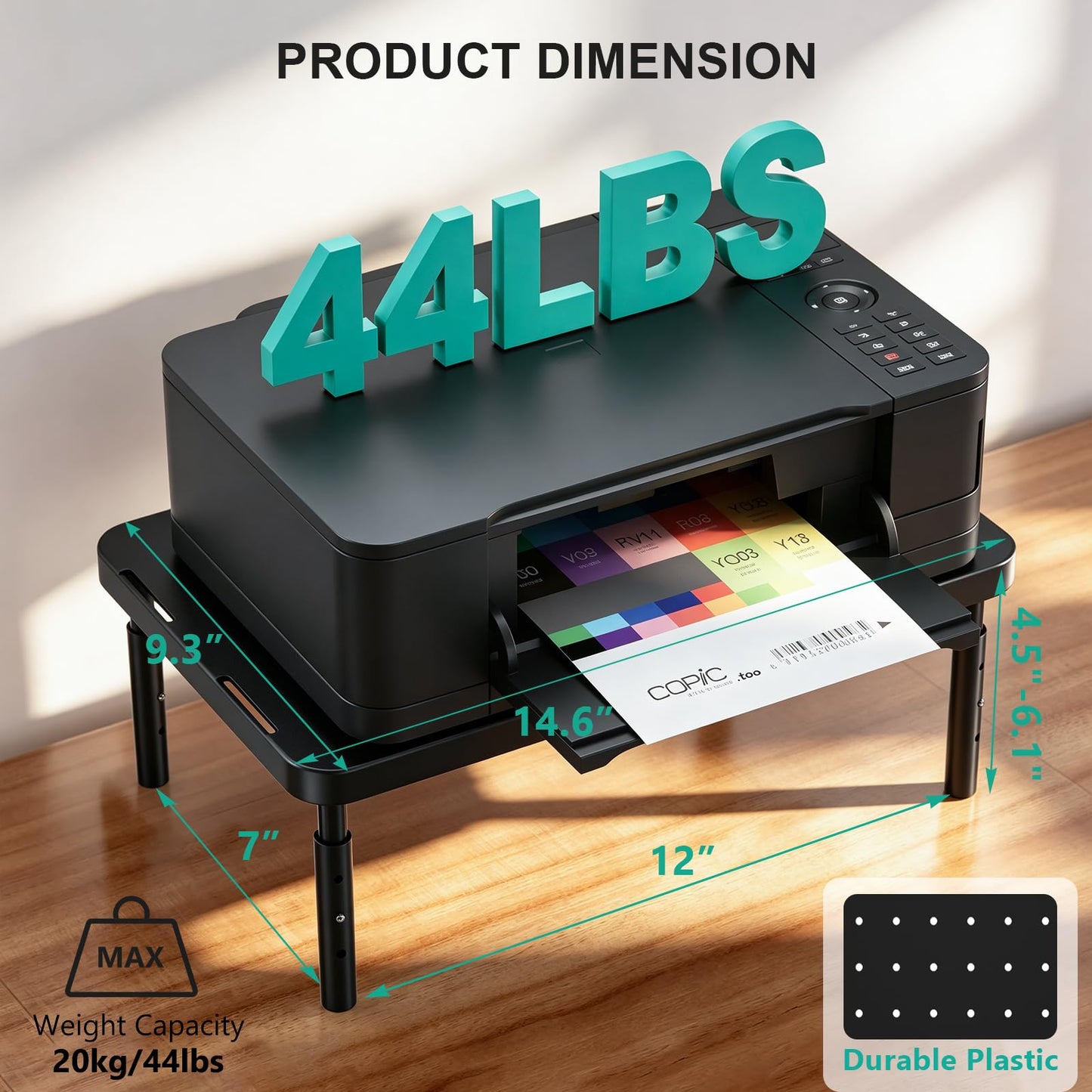 WALI Desk Organizer with Drawer and Pen Holder, 3 Tier Computer Monitor Stand for Home Office