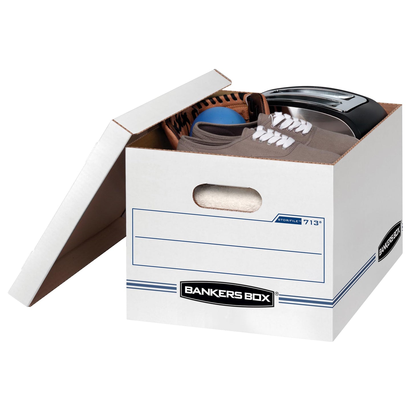 Bankers Box 20-Pack Basic-Duty File Storage Box with Lid, Letter/Legal