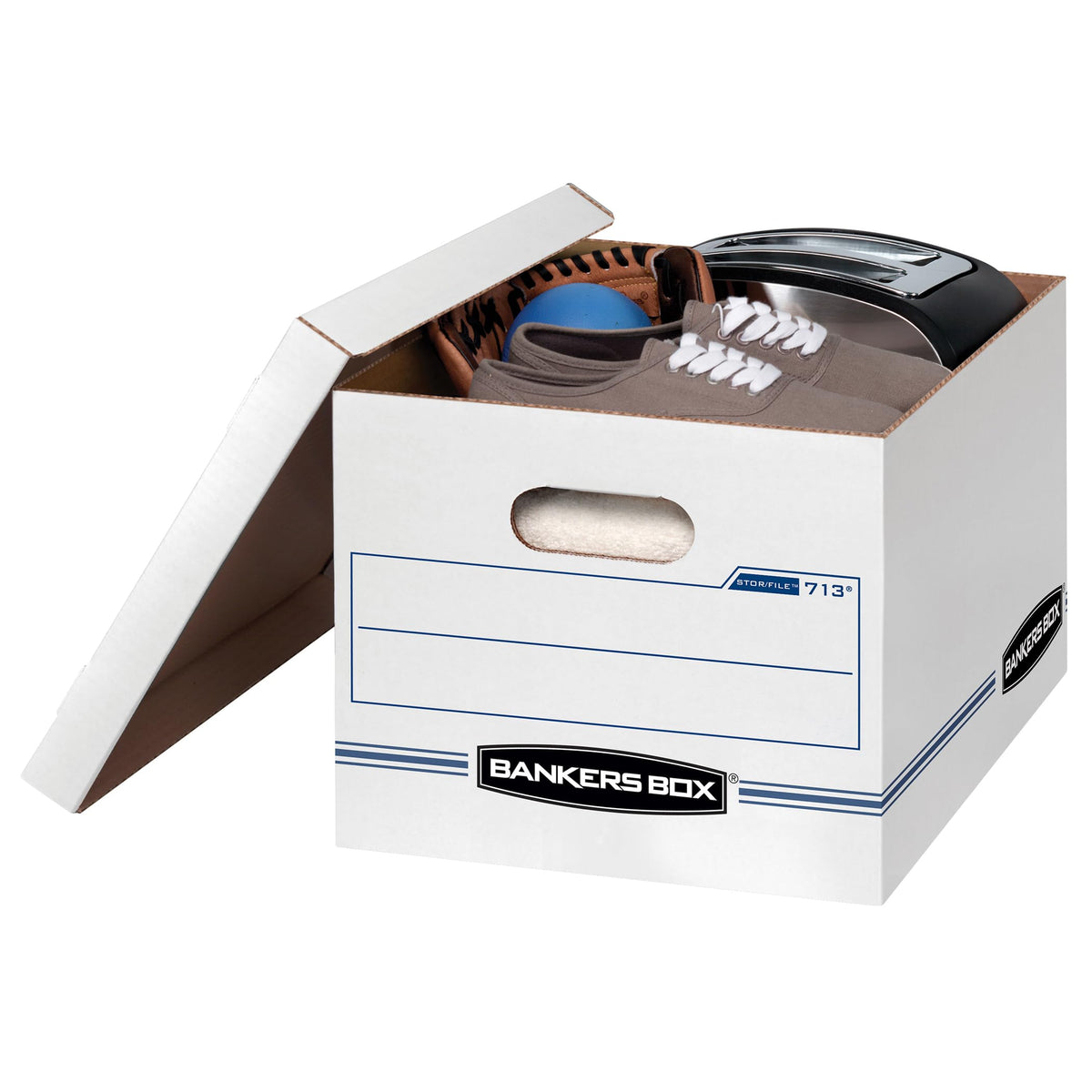 Bankers Box 20-Pack Basic-Duty File Storage Box with Lid, Letter/Legal