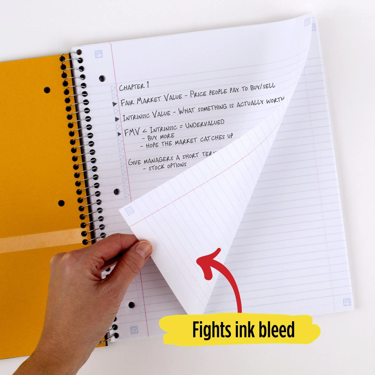 Five Star Spiral Notebook + Study App, 3 Subject, College Ruled Paper, 8-1/2" x 11", 150 Sheets