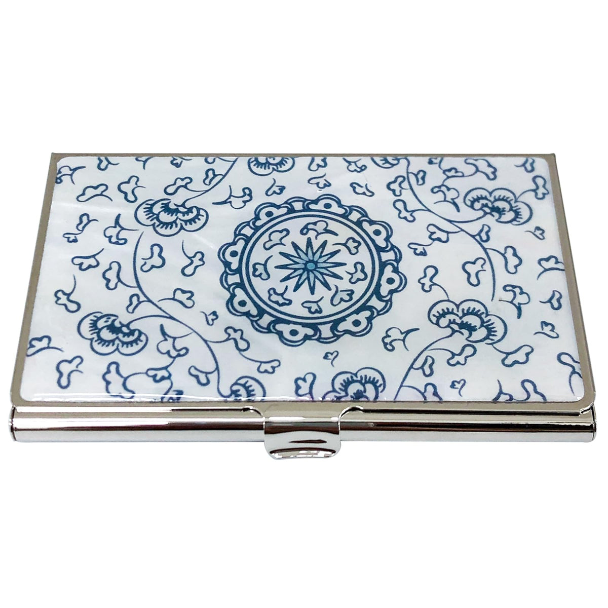 Nacreh Mother of Pearl Business Card Case Credit Id Name Holder Travel Wallet Art Painting Design