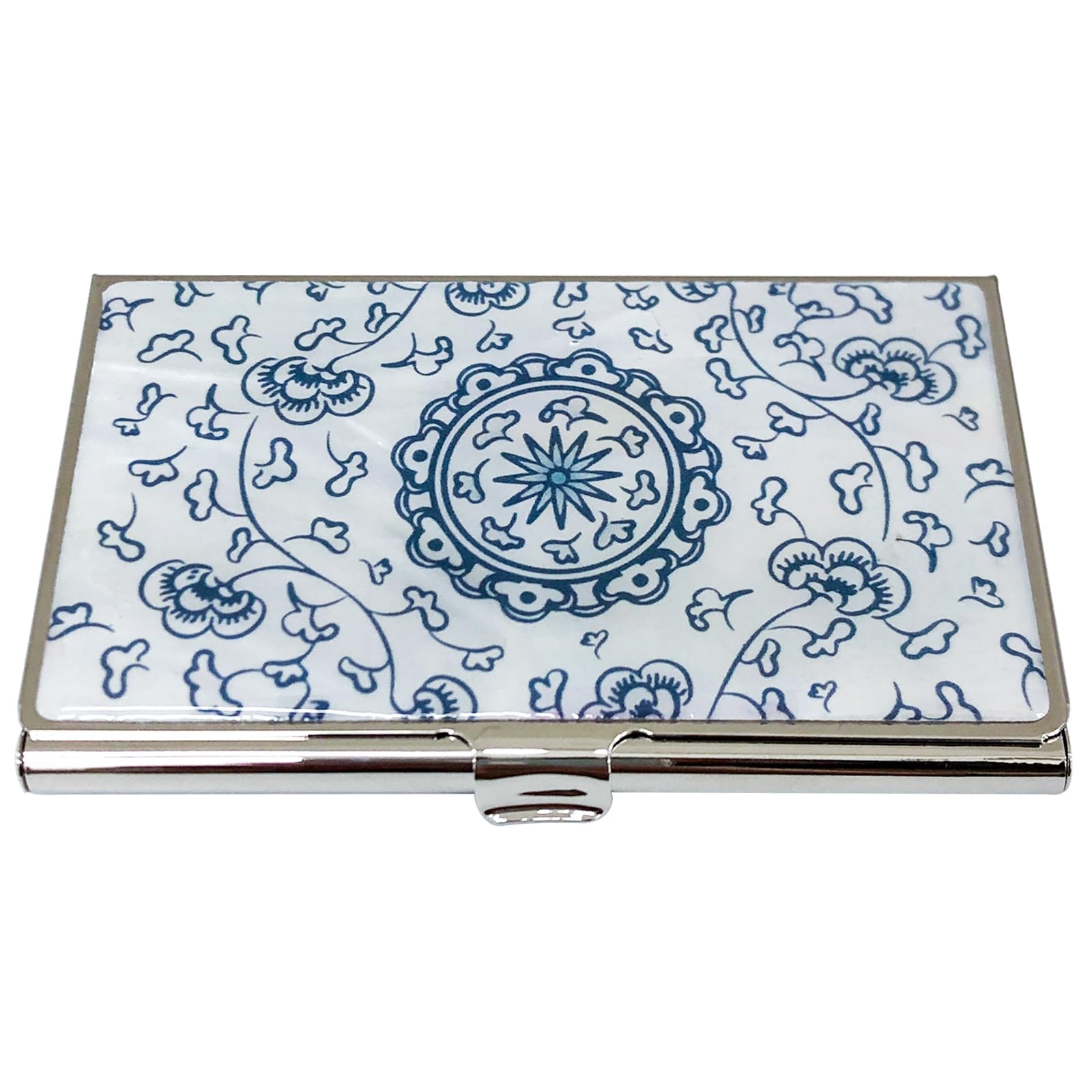 Nacreh Mother of Pearl Business Card Case Credit Id Name Holder Travel Wallet Art Painting Design