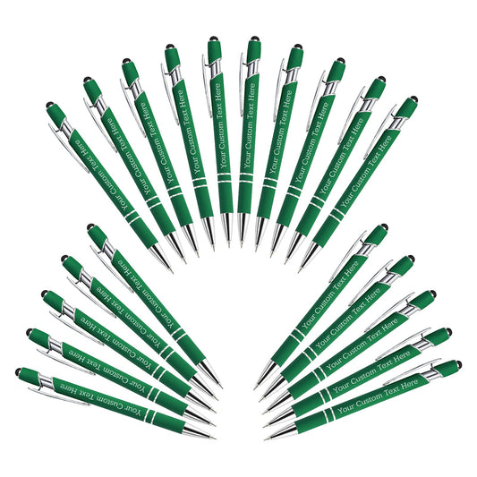 Personalized Custom Pens Bulk Free Engraving with Name Message Customized Ballpoint Pens Stylus for
