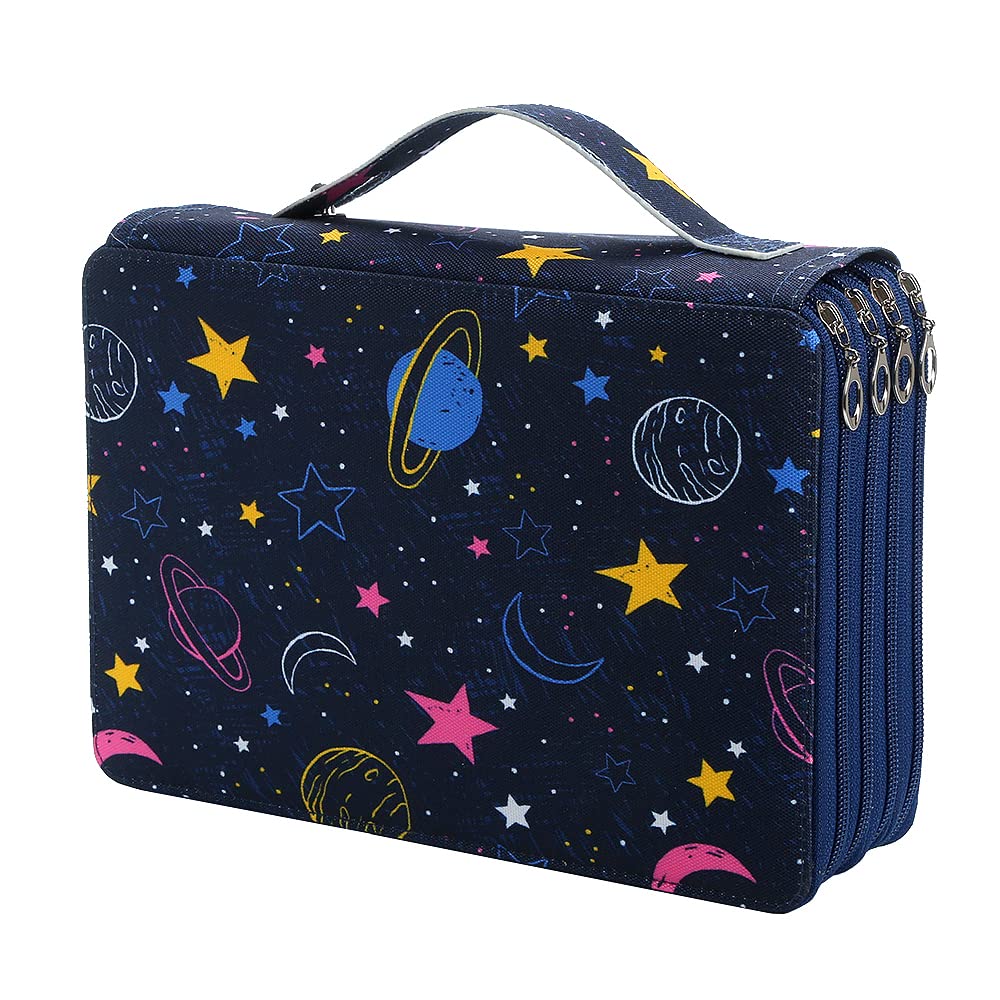Lbxgap 200 Slots Colored Pencil Case Organizer, 4 Layer Bag