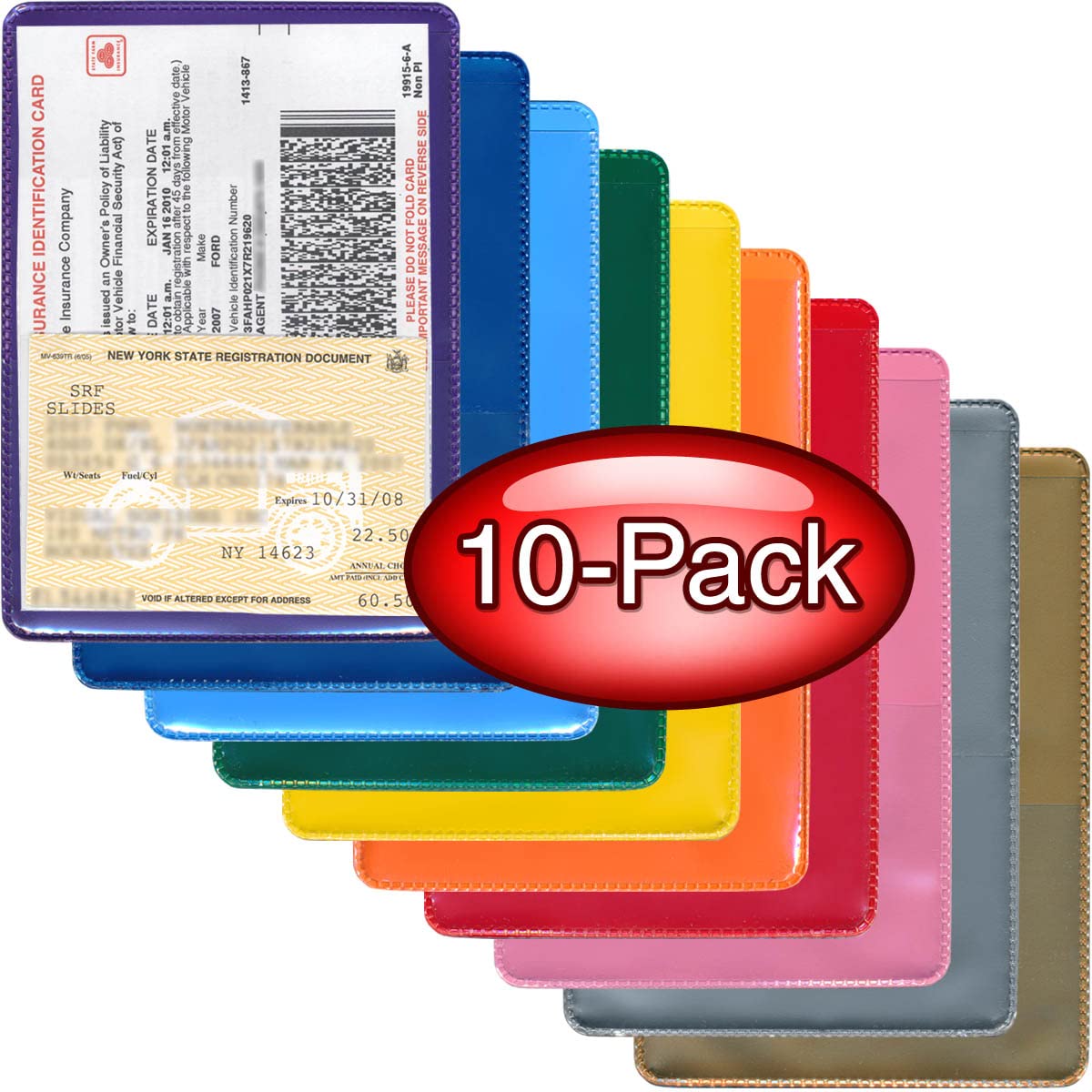 StoreSMART - Auto Insurance & ID Card Holders - Variety 10-Pack - RFS20VP