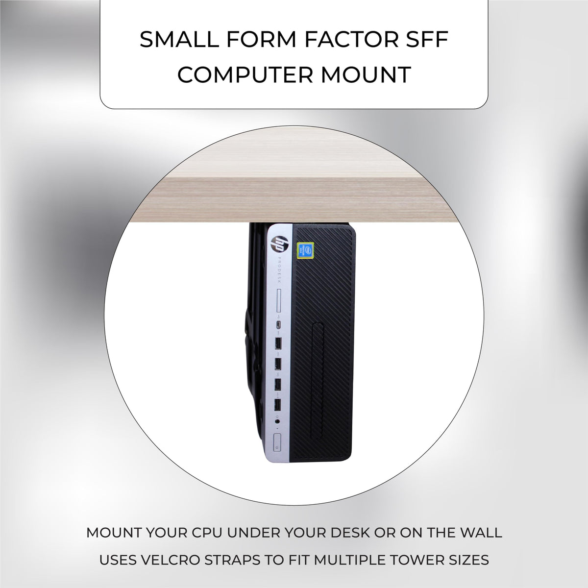 HumanCentric SFF Under Desk PC Mount & Wall Mount Bracket