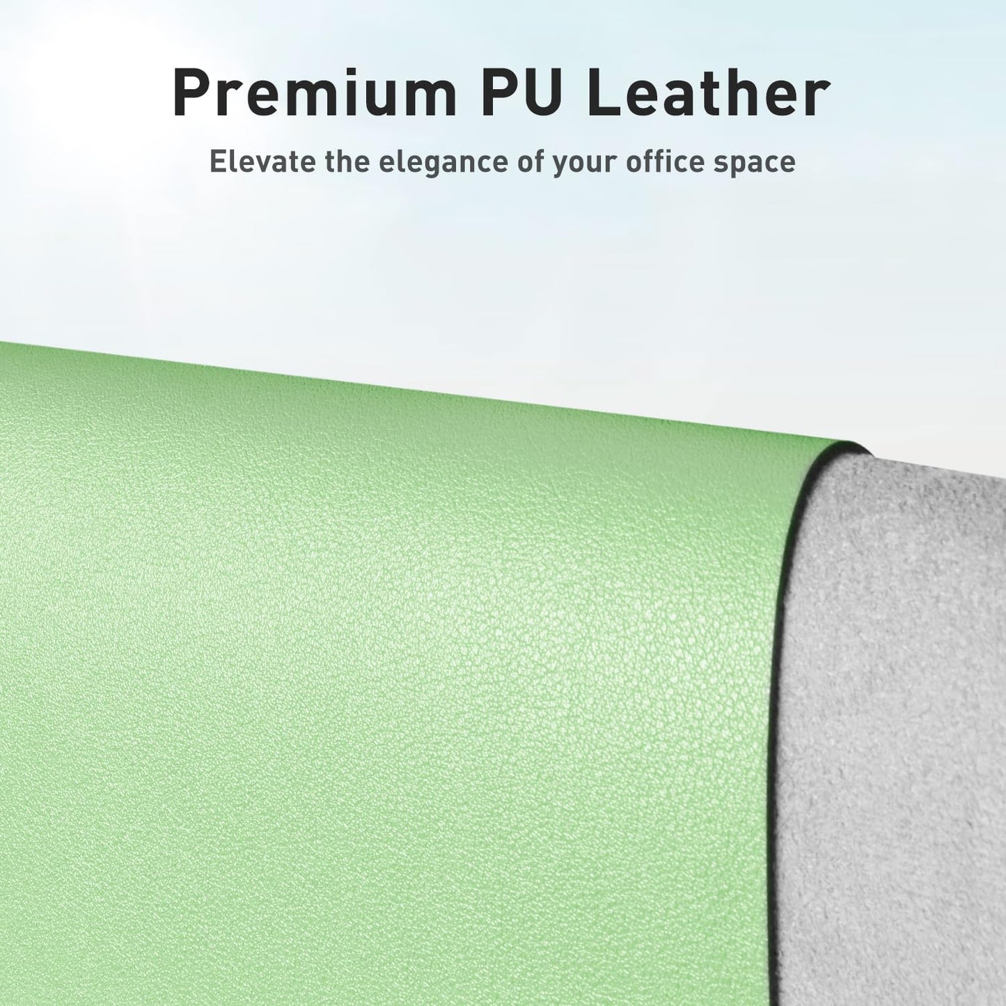 Aothia Leather Desk Pad Protector, Office Desk Mat, Large Mouse Pad, Non-Slip PU Leather Desk