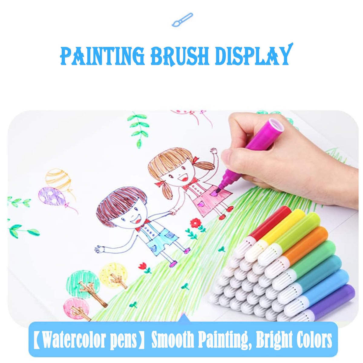DLUCKY 208 PCS Art Supplies Drawing Art Kit Adults for Kids Art Set,Blue