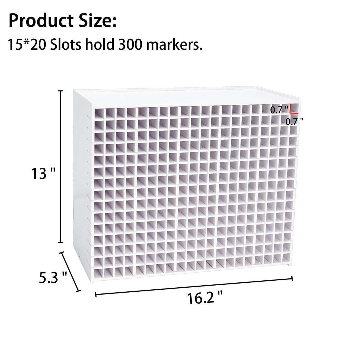 SANFURNEY Art Marker Storage Rack for 300 Markers