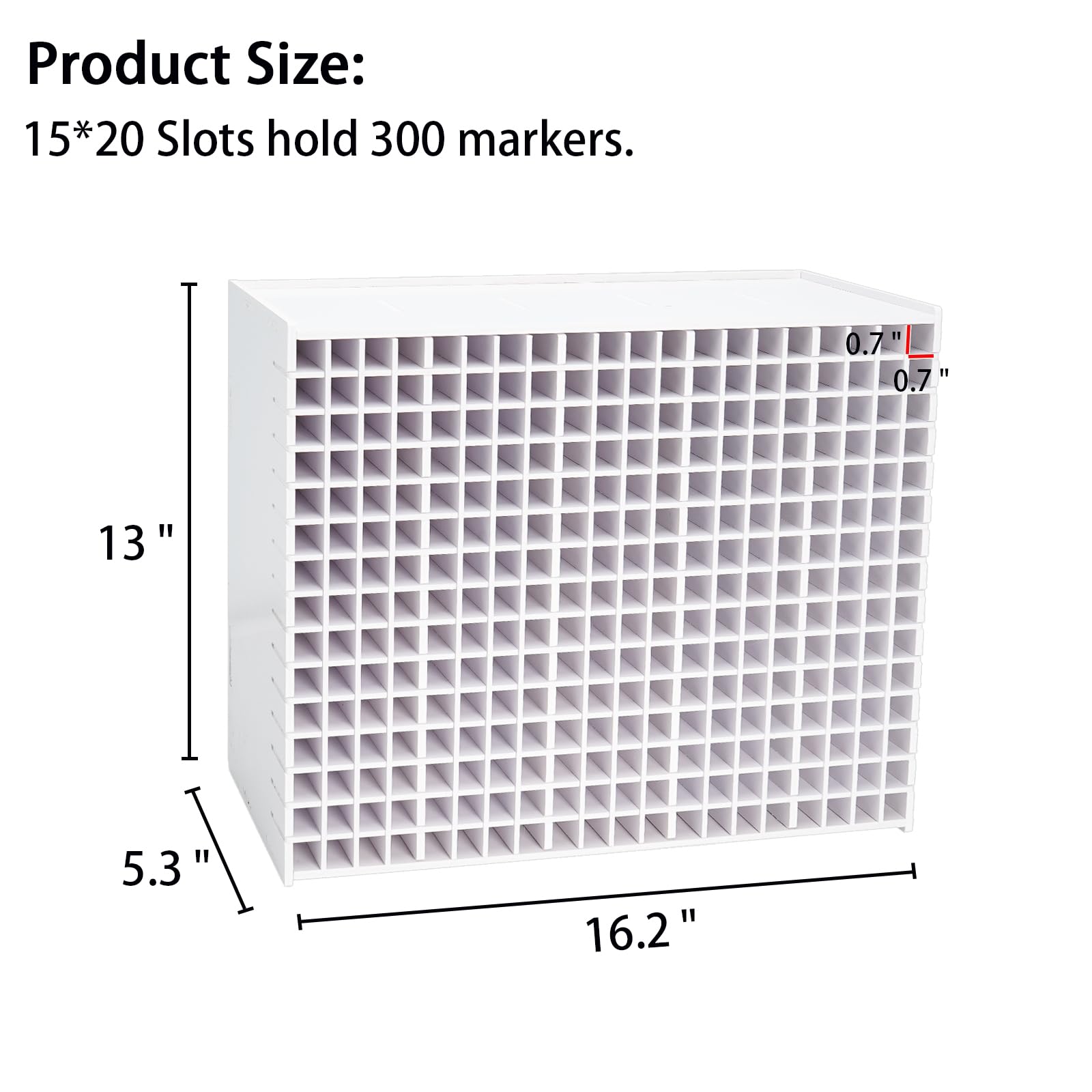 SANFURNEY Art Marker Storage Rack for 300 Markers