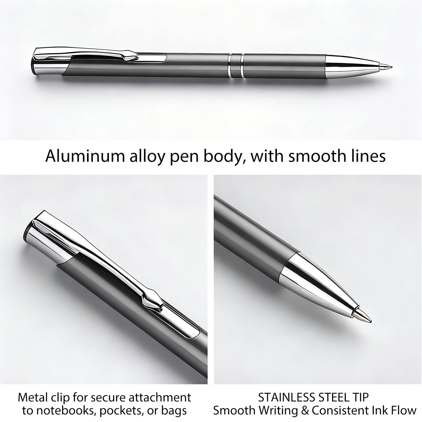 Engraved Retractable Pen for Business and Corporate Gifts 50-Pack