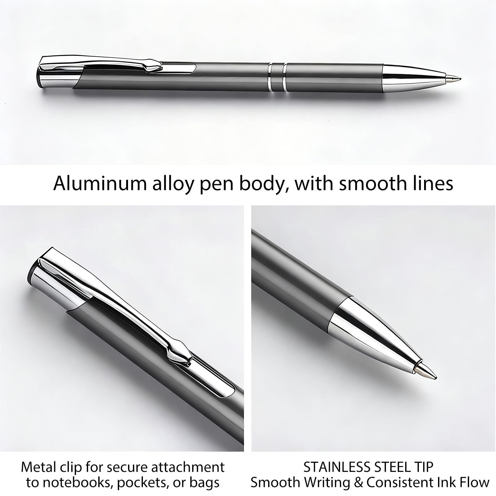 Engraved Retractable Pen for Business and Corporate Gifts 50-Pack