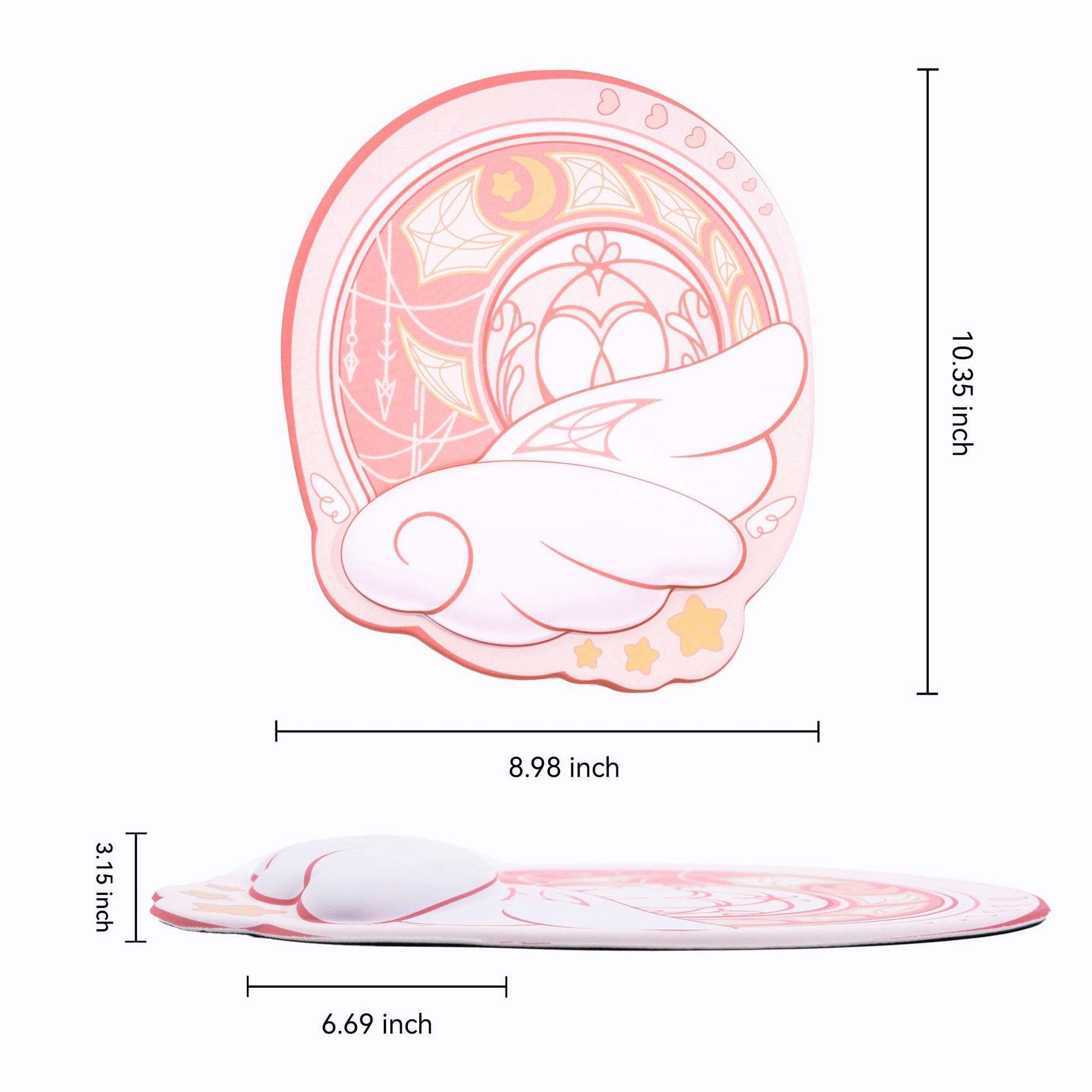 GeekShare Ergonomic Mouse Pad with Wrist Rest Support Non-Slip Rubber Base for Desk, Laptop, Home