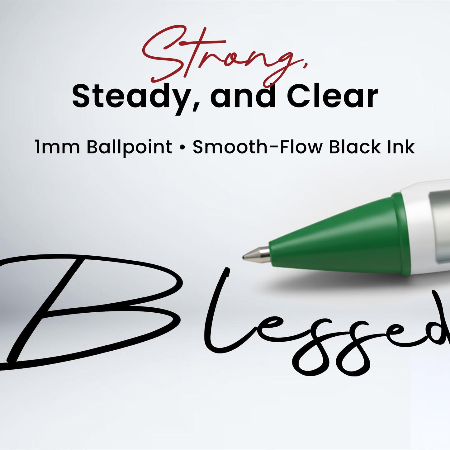 Greeting Pen – Serenity Prayer Rotating Message Pen – Inspirational Christian pen with 4 Uplifting
