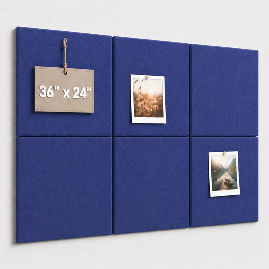 Baysola Felt Bulletin Board Tiles, Large Cork Board Alternative,24 x 36 in