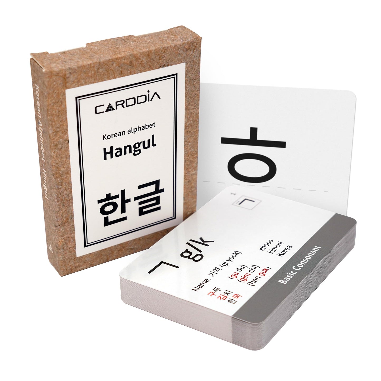 CARDDIA | Korean Alphabet - Hangul Flashcards | Learn All Consonants & Vowels | Perfect for