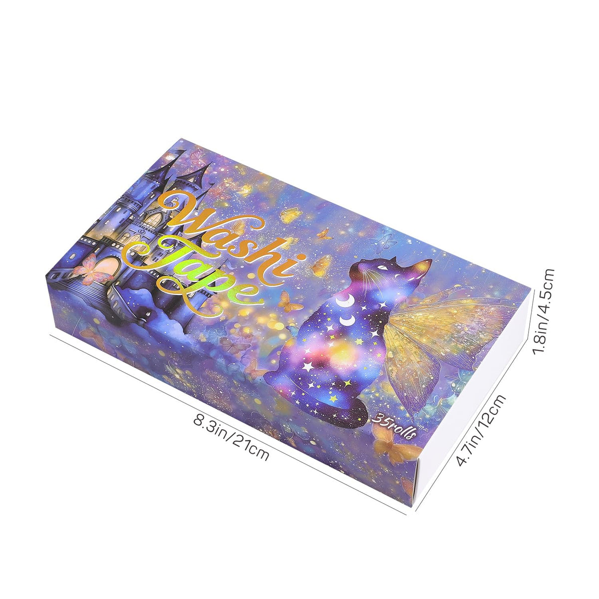 PAGEMORE 35 Rolls Washi Tape Set, Purple Dreamly Butterfly Decorative Tape, Scrapbook Supplies for