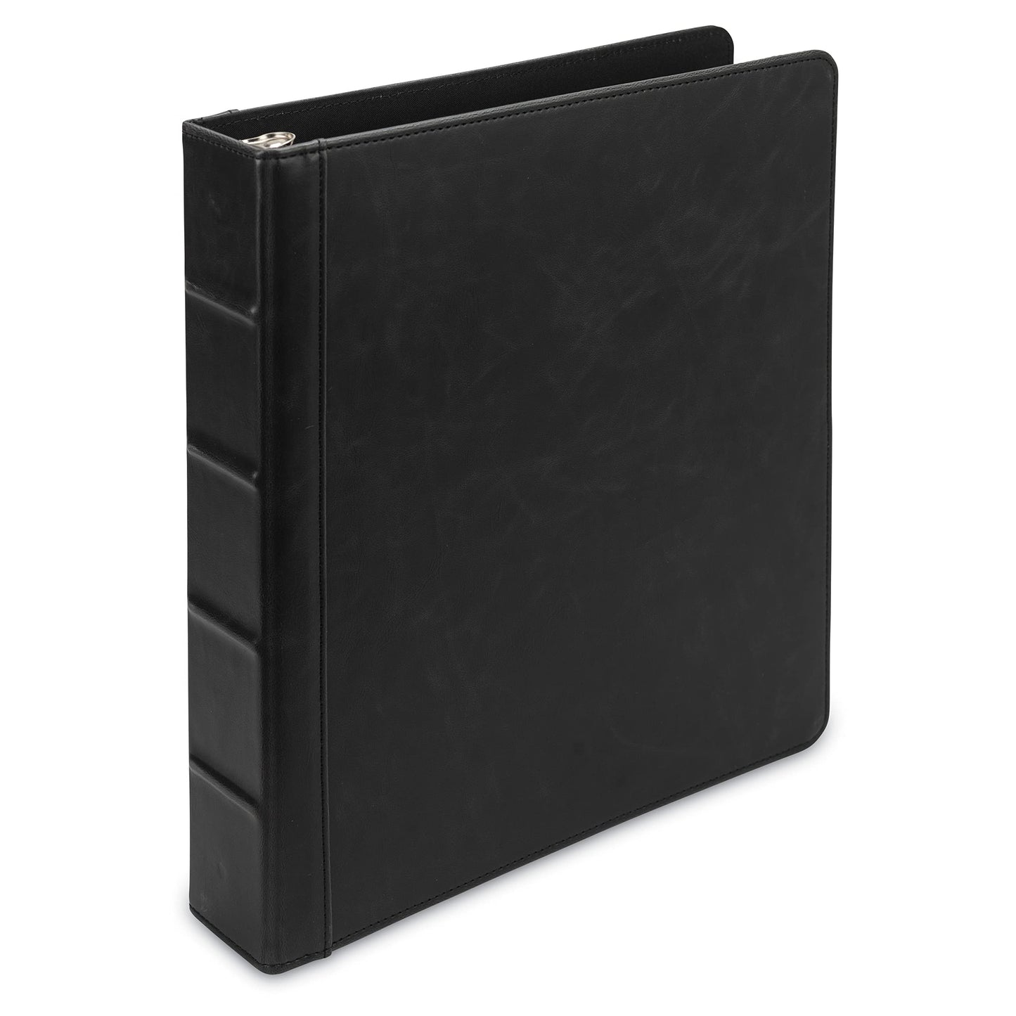 Samsill Vintage Faux Leather 3 Ring Binder, 1.5 Inch Round Ring, Full Size Binder for 8.5 x 11
