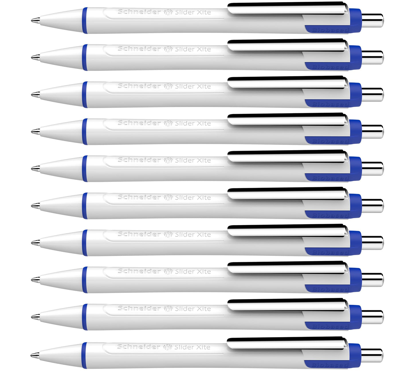 Schneider Slider Xite XB (Extra Broad) Ballpoint Pen, Refillable + Retractable, 1.4 mm, White