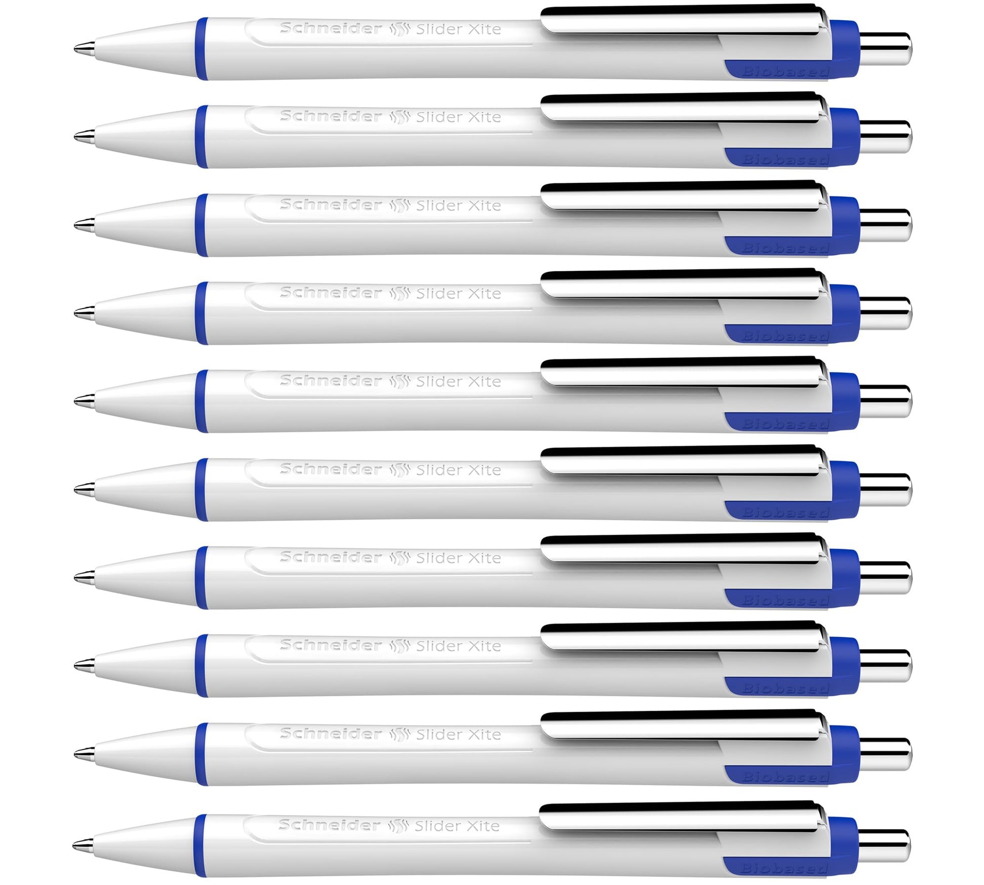 Schneider Slider Xite XB (Extra Broad) Ballpoint Pen, Refillable + Retractable, 1.4 mm, White