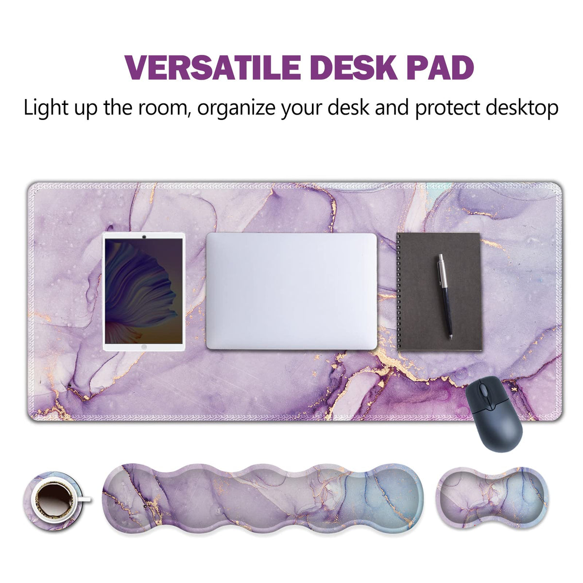 Upgraded Extended Gaming Mouse Pad, Keyboard Wrist Rest Pad, Wrist Support Mousepad Set, Artso