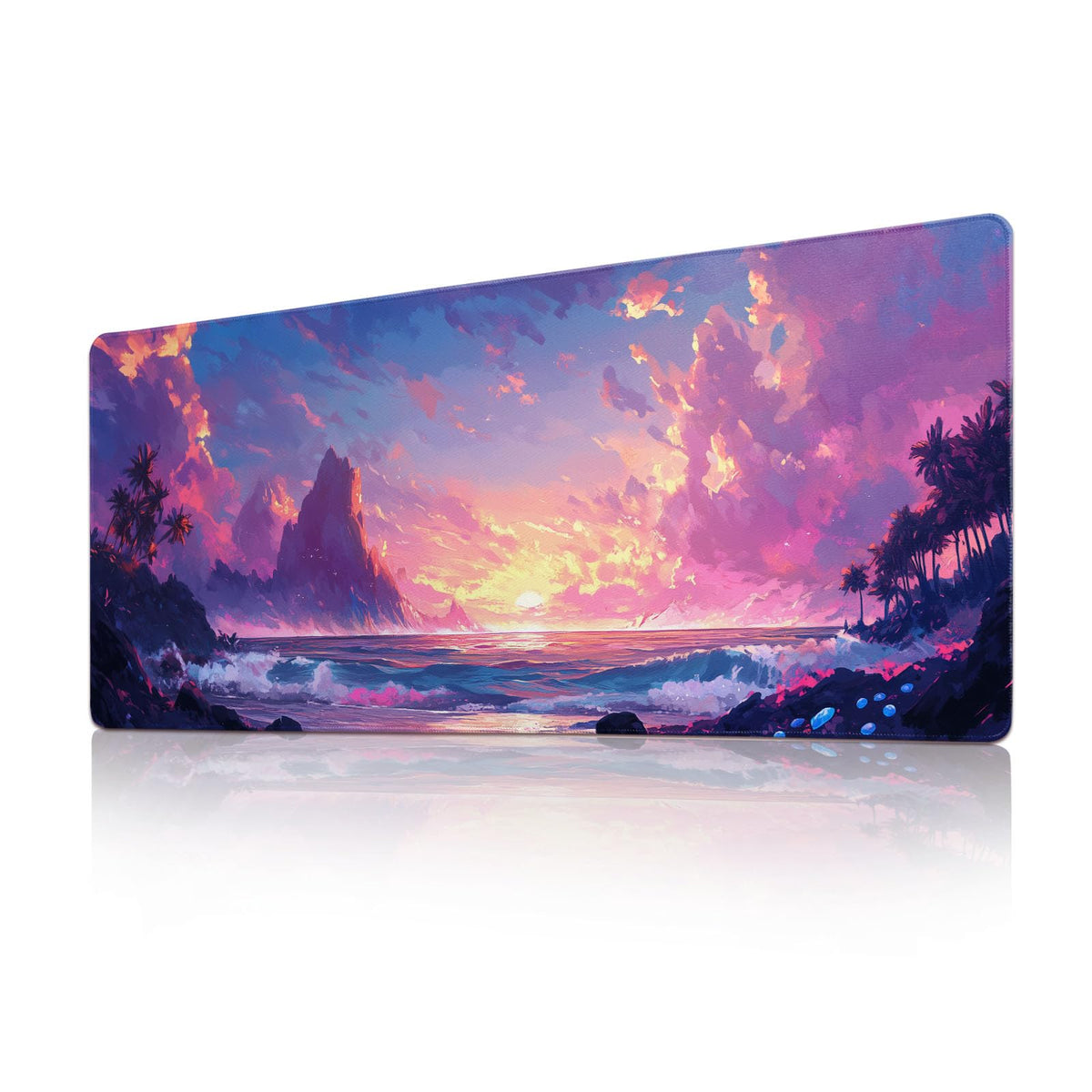 Desk Mat Mouse Pad Gaming Desk Pad XL Large Mouse Mat Office Decor Accessories (Pink D)