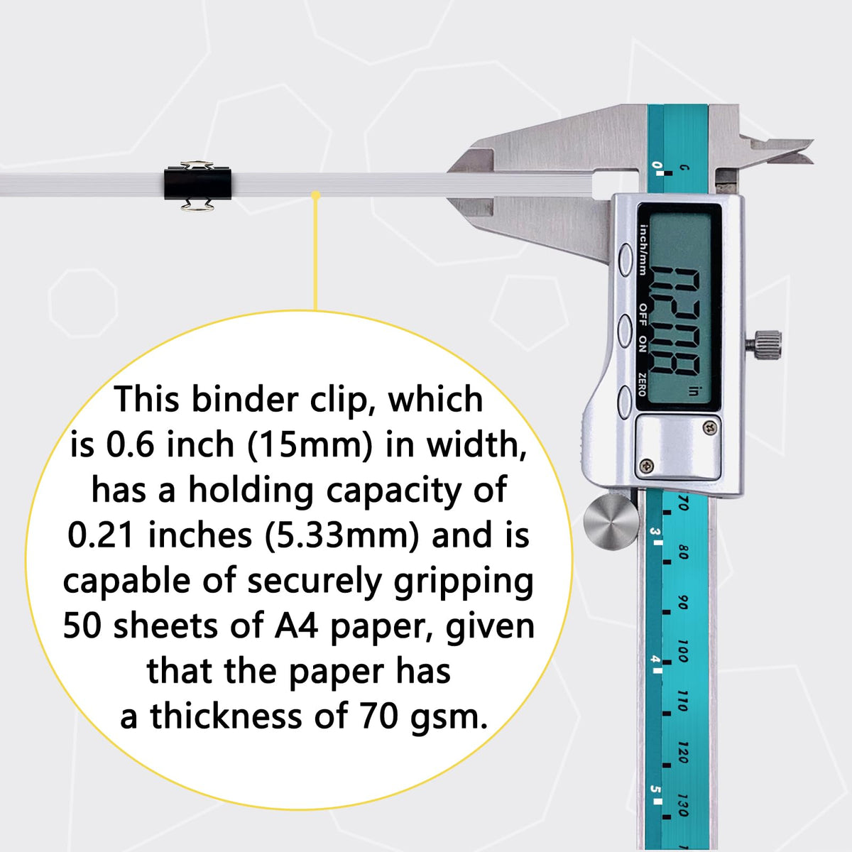 Ykimok 120Pcs Mini Binder Clips, 5/8 inch(15mm), Paper Clamps Small Size for Office Supplies, Black