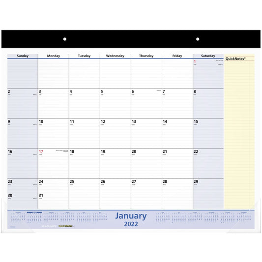 AT-A-GLANCE 2022 Desk Calendar by AT-A-GLANCE, Monthly Desk Pad, 22" x 17", Standard, QuickNotes