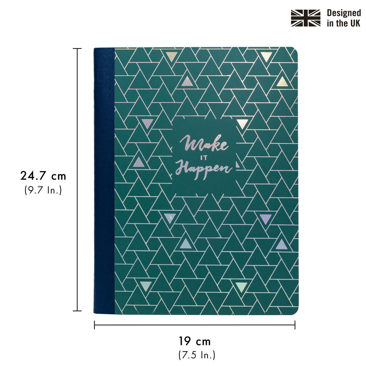 Pukka Pad, Composition Notebooks - 3 Pack of Journals Featuring 140 Pages of College Ruled 80GSM