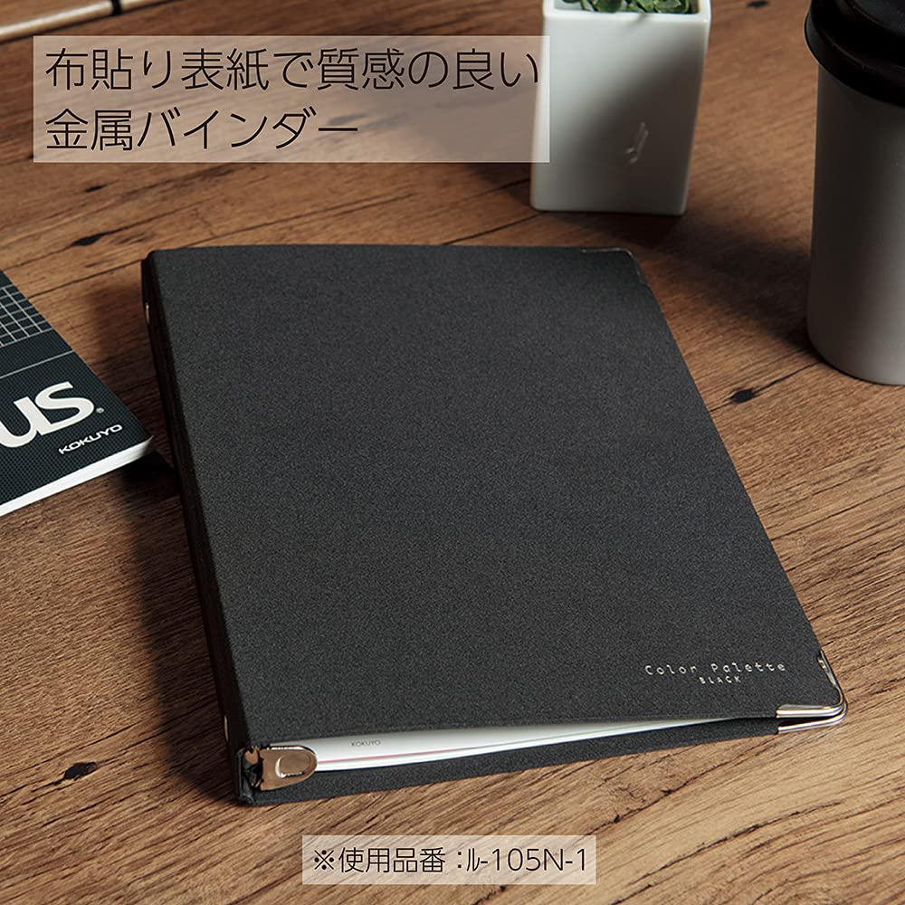 Kokuyo Color Palette Metal Round Ring Binder, A4-S, 30 Holes, Up to 100 Sheets, 5 Colorful Tab