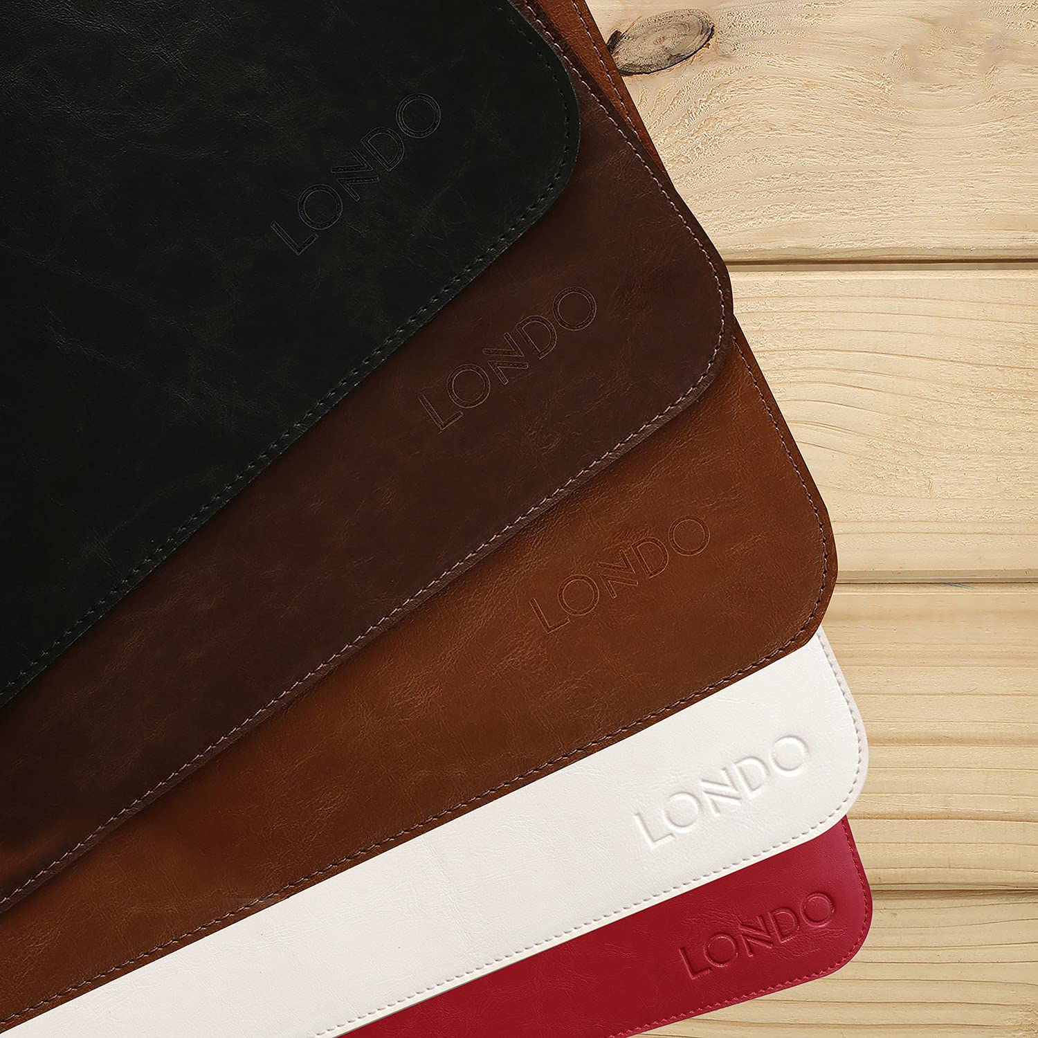 Londo Leather Extended Mouse Pad – Large Desk Mat for Office & Gaming, Smooth Writing Surface