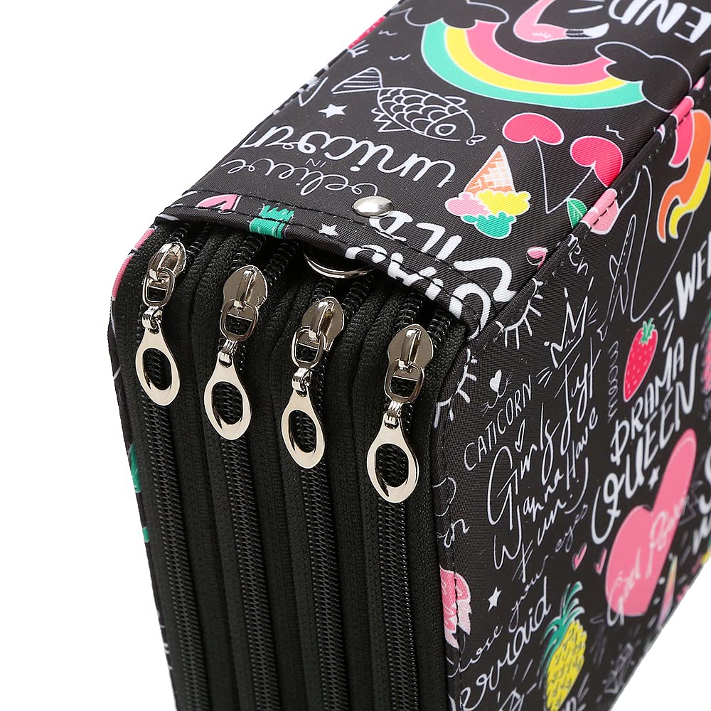 Lbxgap 216 Slots Pencil Case Organizer w/Removal Handle Strap