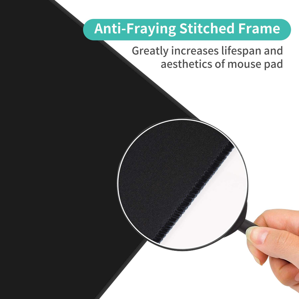 Dynippy Large Thin Mouse Pad with Stitched Edges, Galaxy Nebula