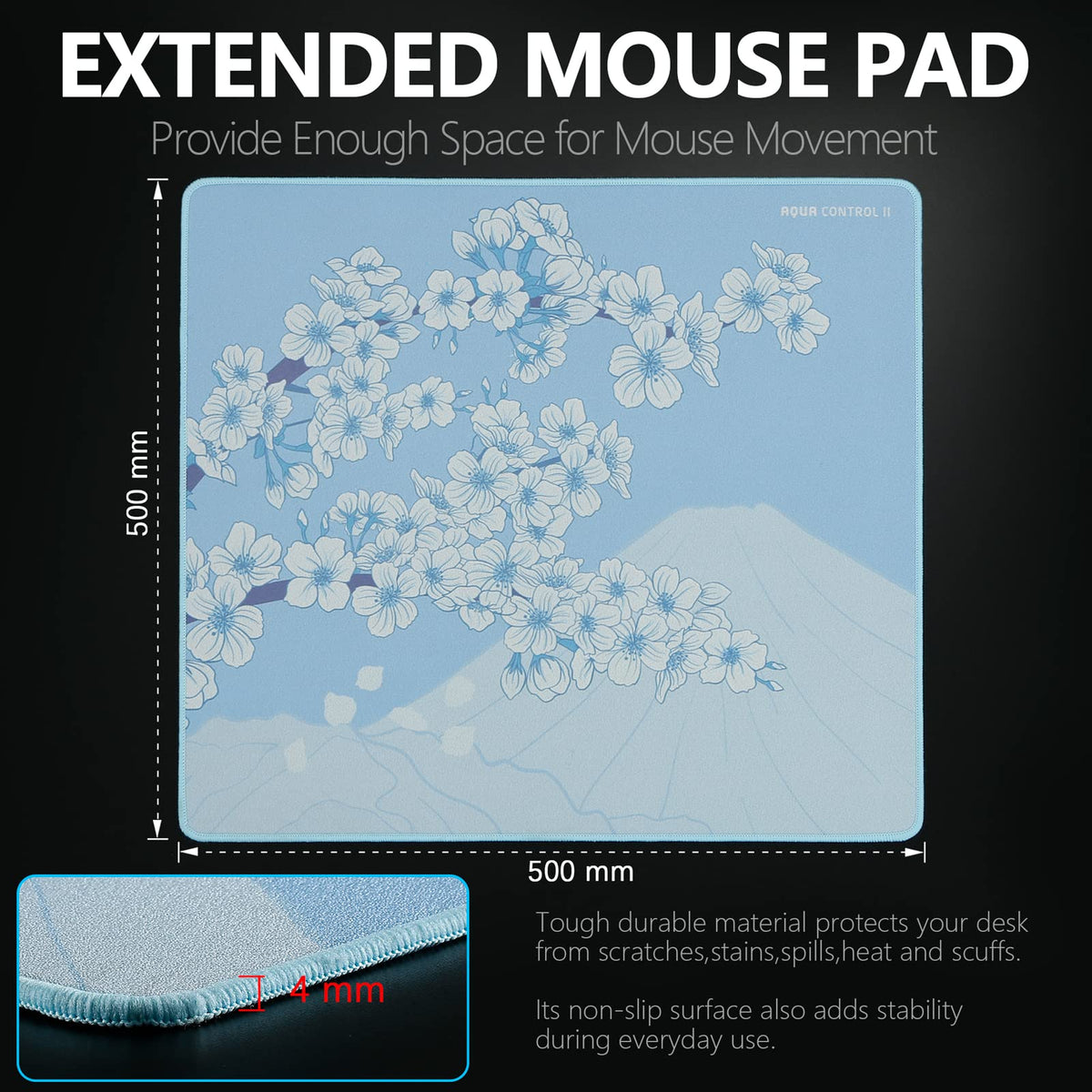 X-Raypad Aqua Control 2 Gaming Mouse Pad, Ultra-High Precision Mouse Pad with Perfect Speed and