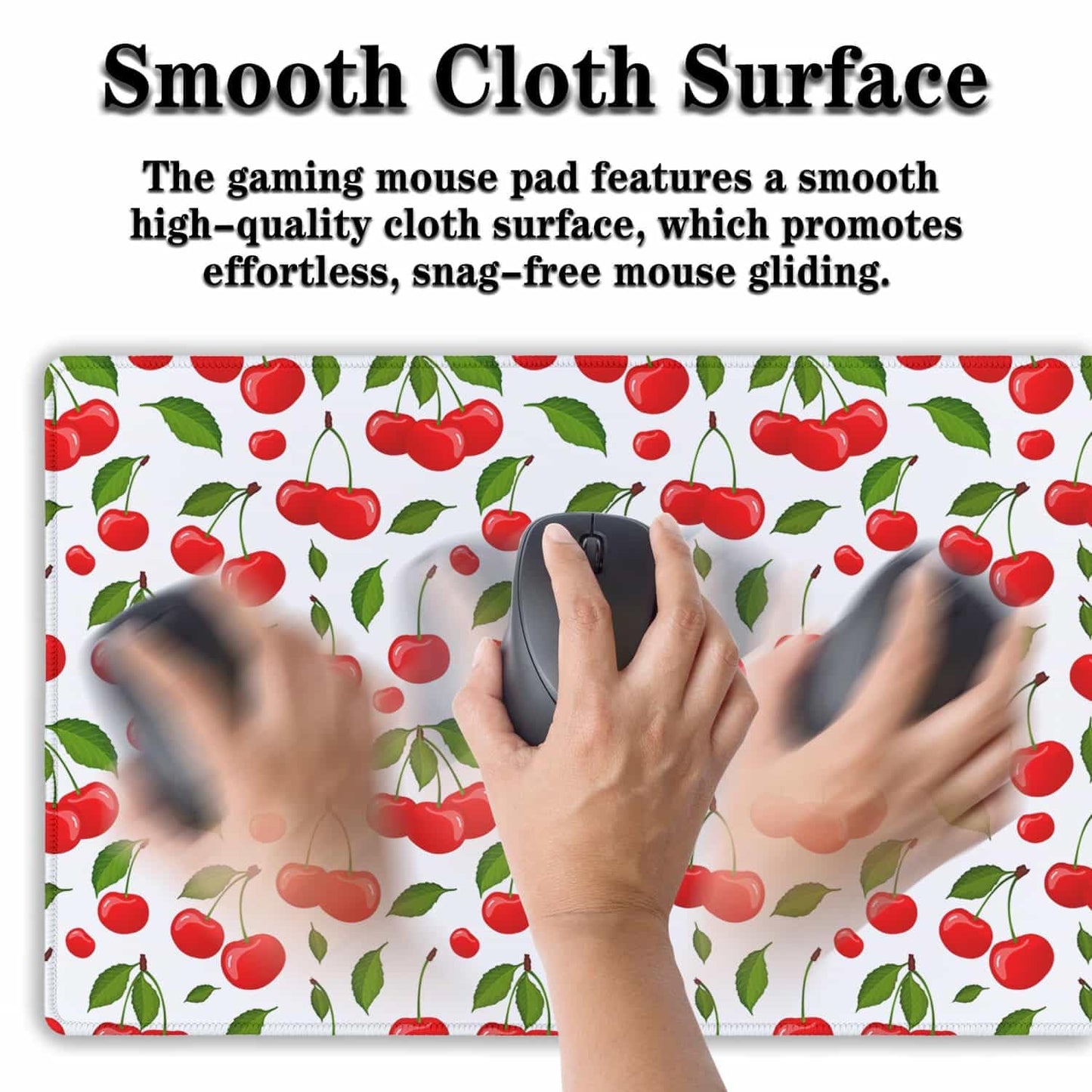 Samgula Big Mouse Pad White Red Gaming Mouse Pads Computer Desk Mats 900X400 Mouse Pad Non-Slip