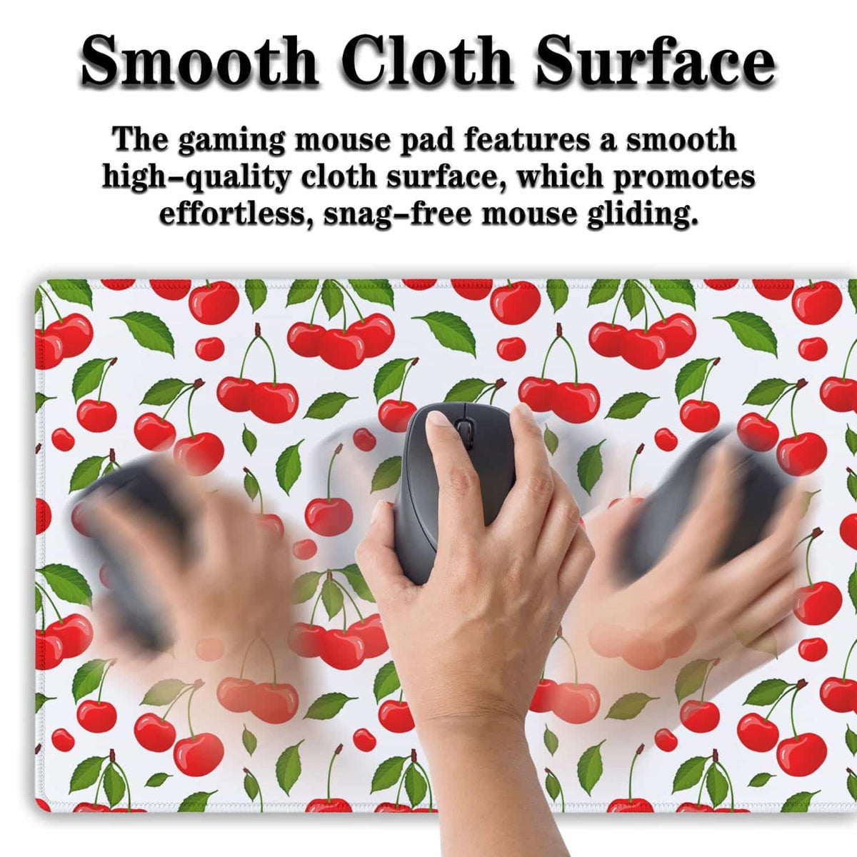 Samgula Big Mouse Pad White Red Gaming Mouse Pads Computer Desk Mats 900X400 Mouse Pad Non-Slip