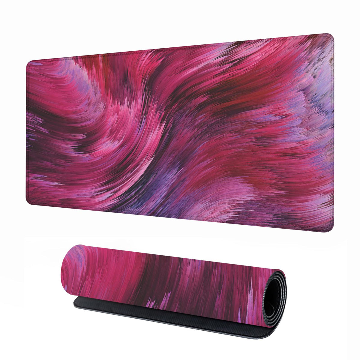 Extra Large Gaming Mouse Pad 31.5"x15.7"｜Artistic Red-Themed XXL Keyboard Pad, Mouse Mat, Desk Pad