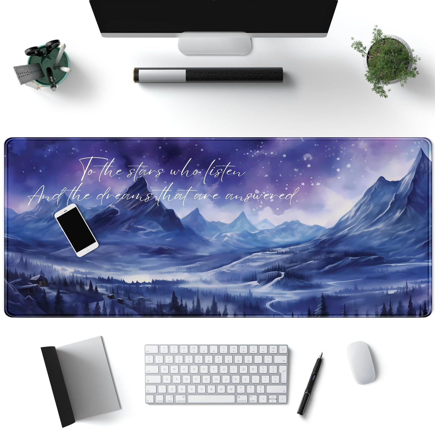 Acotar Desk Mat Sara J Maas Fantasy Mouse Pad Large for Desk Computer Pc Laptop Aesthetic Desk pad
