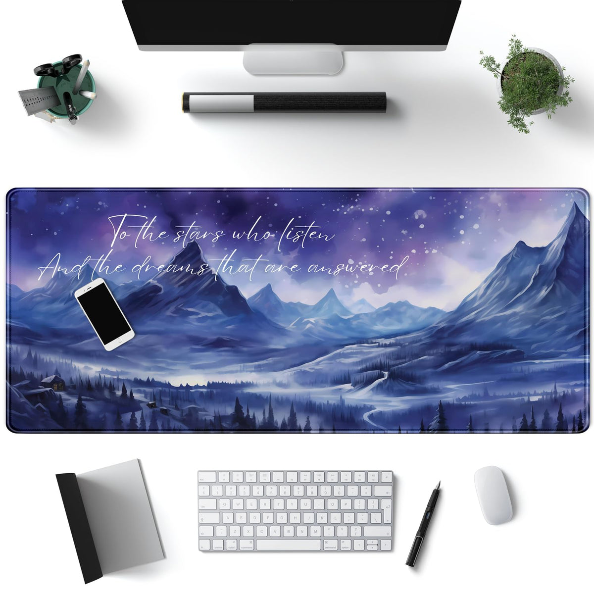 Acotar Desk Mat Sara J Maas Fantasy Mouse Pad Large for Desk Computer Pc Laptop Aesthetic Desk pad