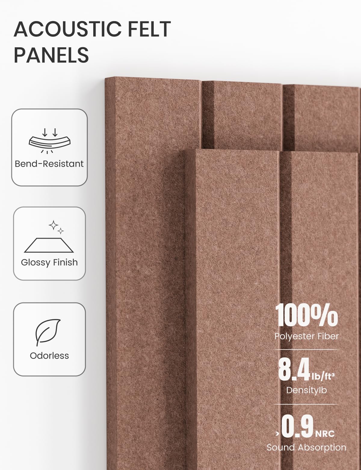 Fluxynara 28" X 18" Cork Board Alternative, Fine Stripe, Boho