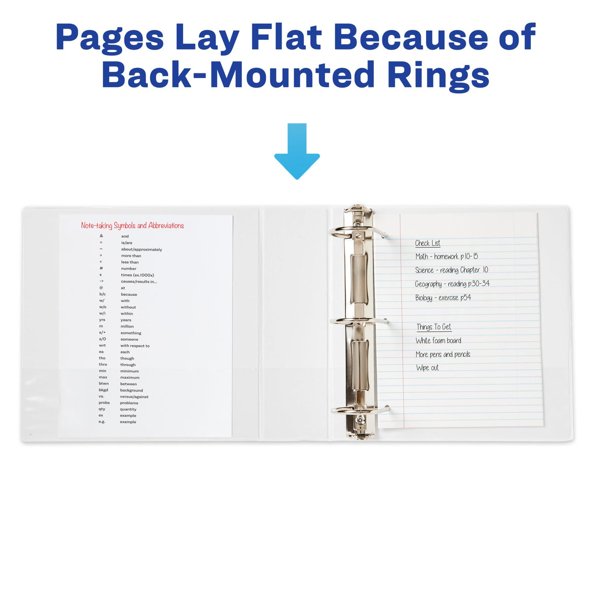 Avery® Durable View 3 Ring Binders, 3" EZD® Rings, 4 White Binders